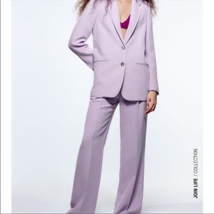Zara Lilac Purple Blazer Size XL NWOT